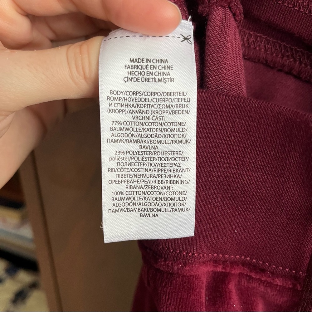 NWT Women's Polo Ralph Lauren Track pants / Burgundy / Size S - Picture 11 of 13